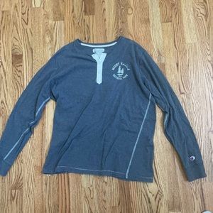 Vintage Champion Running Man Long Sleeve Shirt/Henley